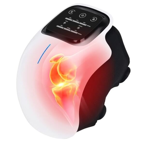 Knee Massager with Heat and Vibration Therapy – Rechargeable Joint Pain Relief with LED Display