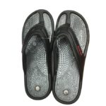 Acupressure Massage Slippers – Foot Reflexology for Blood Circulation (Black)