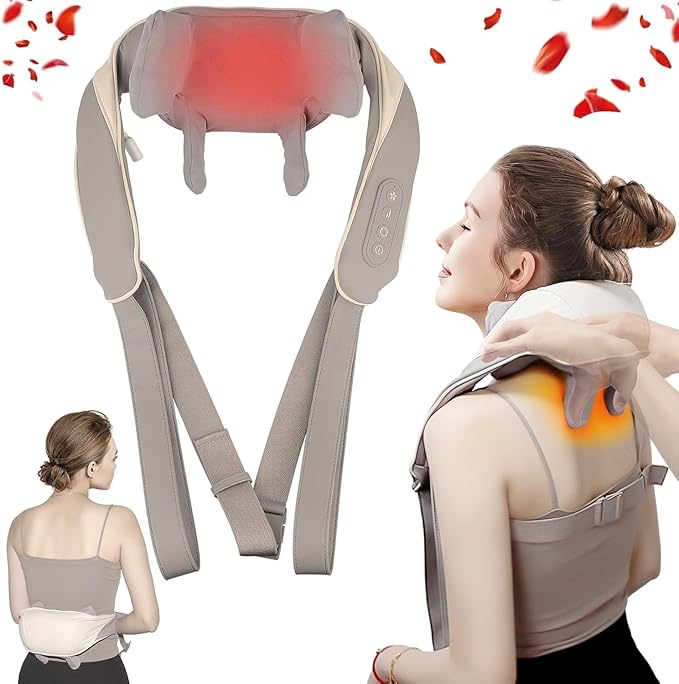 Neck Massager with Shiatsu Deep Tissue Technology and Infrared Heat